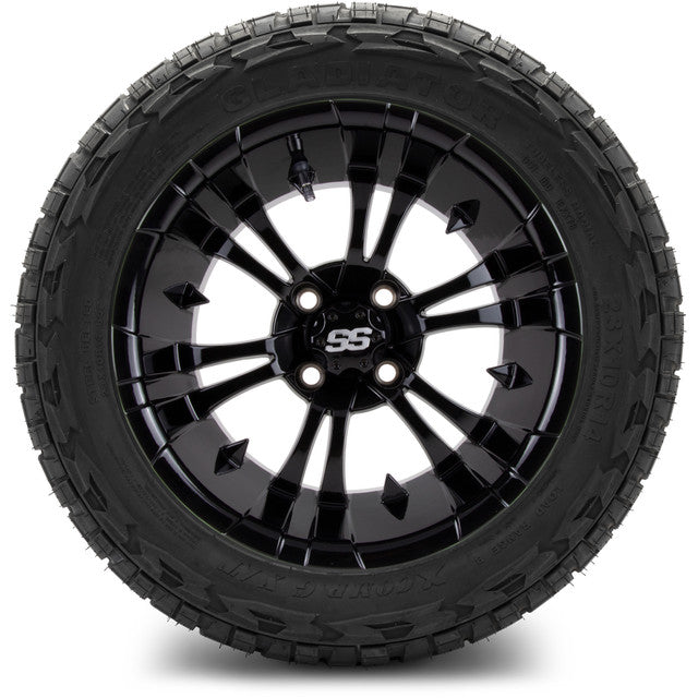 MODZ 14' Vampire Glossy Black - Tire and Wheel Combo