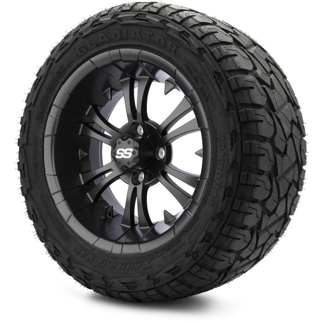 MODZ 14' Vampire Matte Black - Tire and Wheel Combo