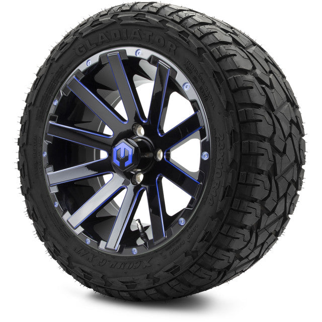 MODZ 14' Mauler Blue & Black - Tire and Wheel Combo