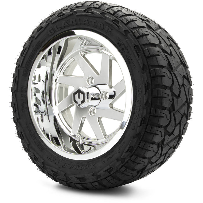MODZ 14' Fury Chrome - Tire and Wheel Combo
