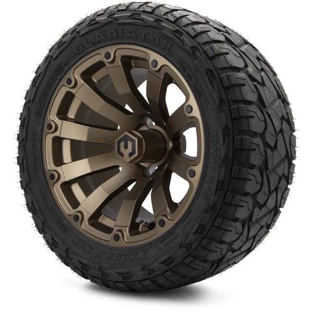 MODZ 14" Bomber Matte Bronze Wheels & Off-Road Tires Combo
