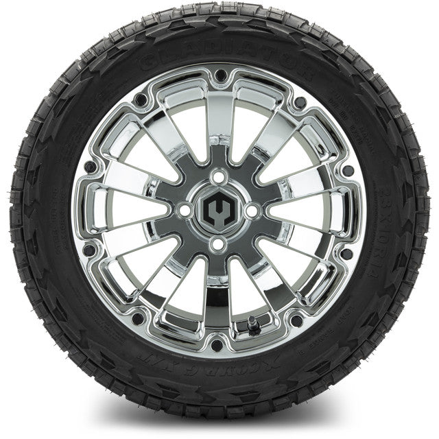 MODZ 14' Bomber Chrome - Tire and Wheel Combo