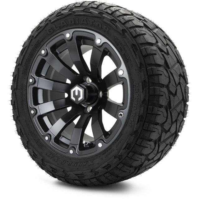 MODZ 14' Bomber Matte Black - Tire and Wheel Combo