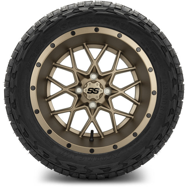 MODZ 14' Vortex Matte Bronze - Tire and Wheel Combo