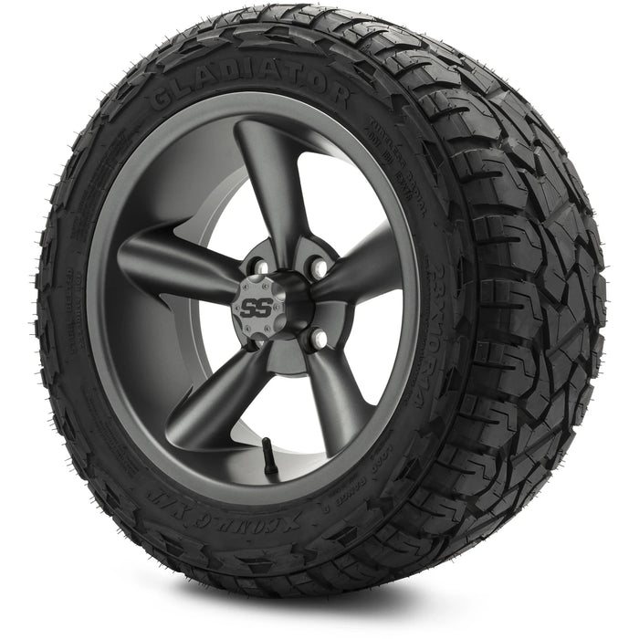MODZ 14" Godfather Gunmetal Wheels & Off-Road Tires Combo