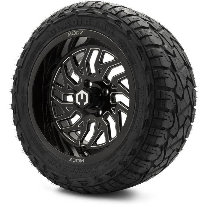 MODZ 14' Carnage Glossy Black - Tire and Wheel Combo