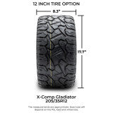 MODZ® 12" Halo Chrome Wheels & Off-Road Tires Combo