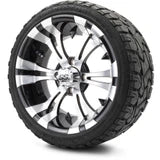 MODZ 14" Vampire Machined Black Wheels & Off-Road Tires Combo