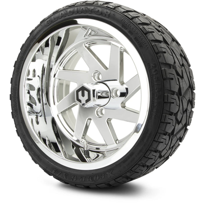 MODZ 14" Fury Chrome Wheels & Off-Road Tires Combo