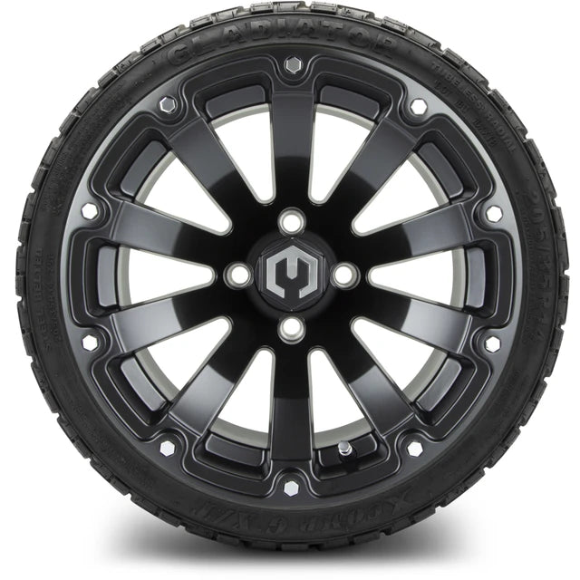 MODZ 14" Bomber Matte Black Wheels & Off-Road Tires Combo