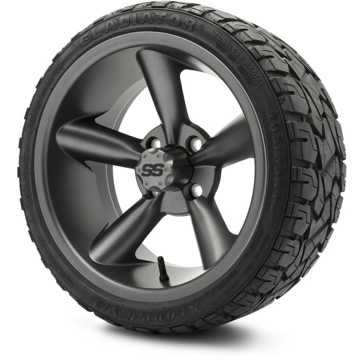 MODZ 14" Godfather Gunmetal Wheels & Off-Road Tires Combo