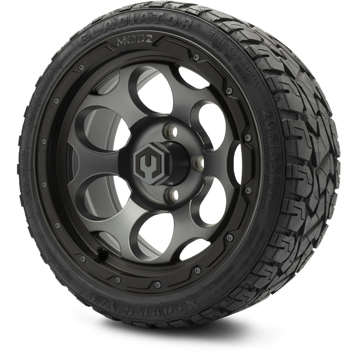 MODZ 14" Militia Gunmetal Wheels & Off-Road Tires Combo