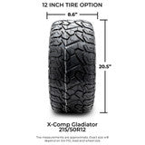MODZ® 12" Godfather Gunmetal Wheels & Off-Road Tires Combo