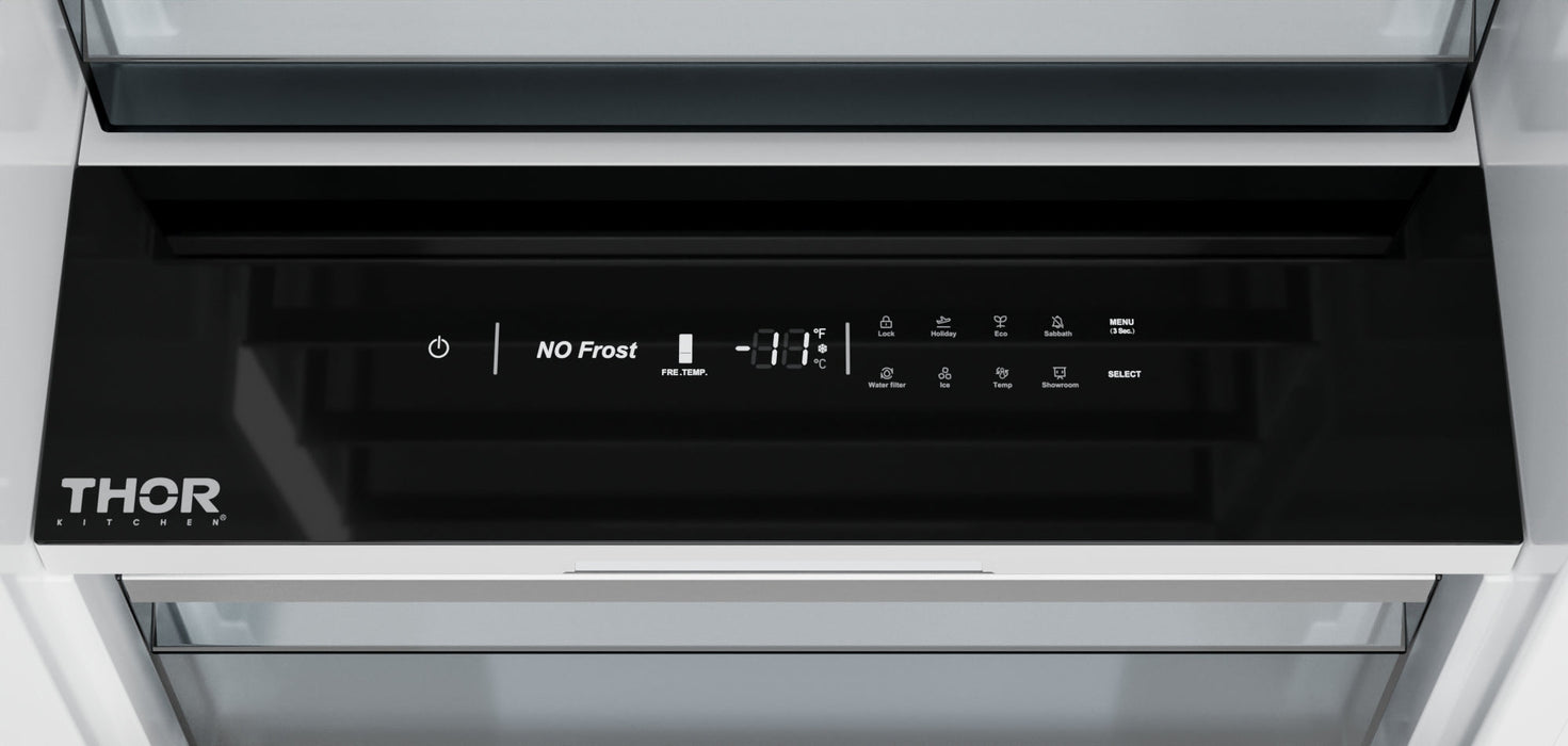 Thor Kitchen 24" 12.4 cu. ft. Built-In Freezer Column - Panel Ready with Automatic Ice Maker (XRF24CFZ)
