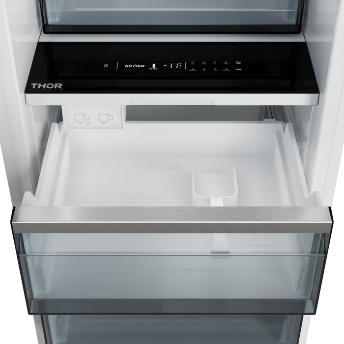 Thor Kitchen 24" 12.4 cu. ft. Built-In Freezer Column - Panel Ready with Automatic Ice Maker (XRF24CFZ)