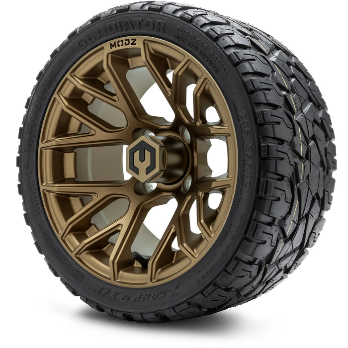 MODZ® 12" Matrix Matte Bronze Wheels & Off-Road Tires Combo
