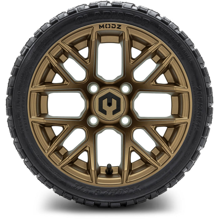 MODZ® 12" Matrix Matte Bronze Wheels & Off-Road Tires Combo