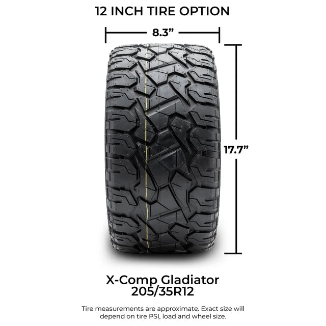 MODZ® 12" Matrix Matte Bronze Wheels & Off-Road Tires Combo