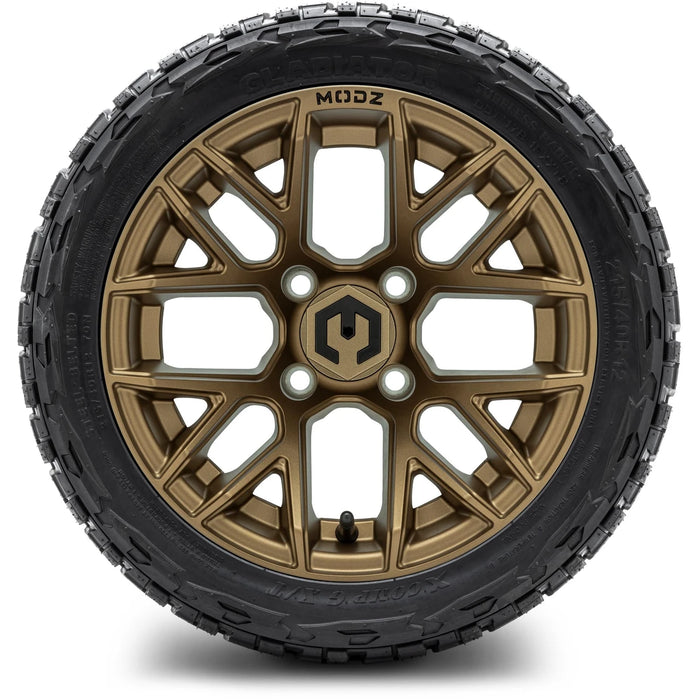 MODZ® 12" Matrix Matte Bronze Wheels & Off-Road Tires Combo
