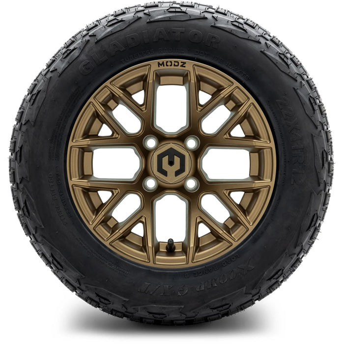 MODZ® 12" Matrix Matte Bronze Wheels & Off-Road Tires Combo
