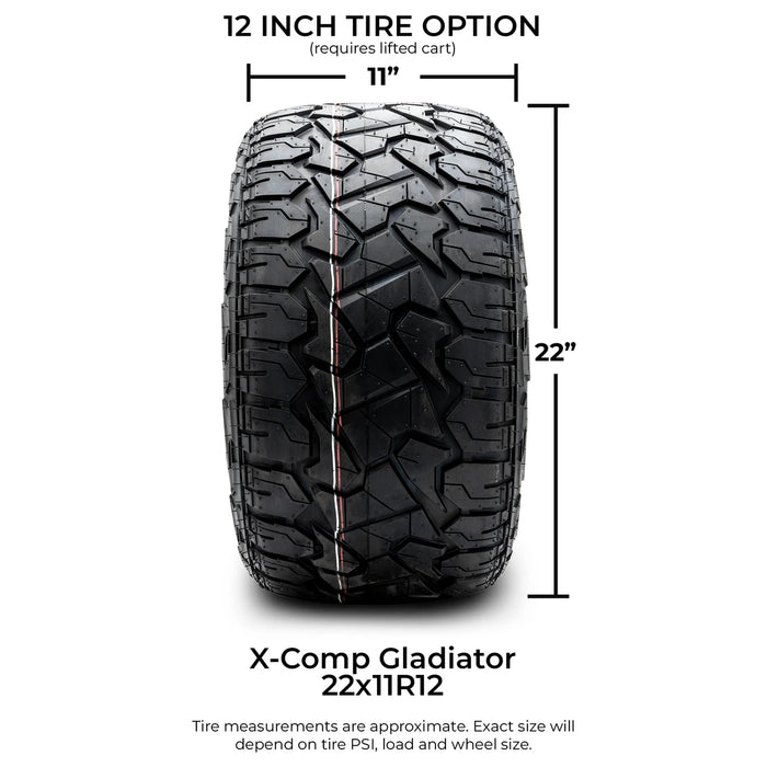 MODZ® 12" Matrix Matte Bronze Wheels & Off-Road Tires Combo