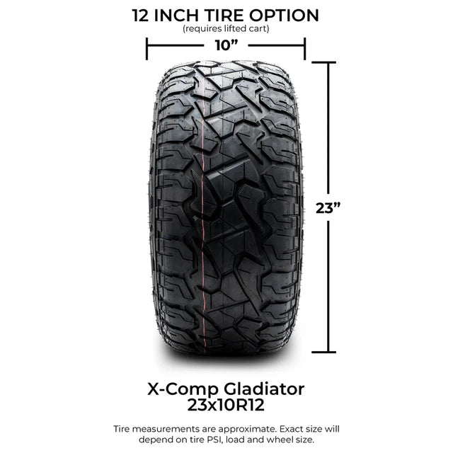 MODZ® 12" Matrix Matte Bronze Wheels & Off-Road Tires Combo