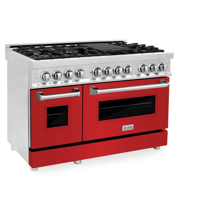 ZLINE 48 in. Professional Gas Burner and Electric Oven in Stainless Steel (RA48)