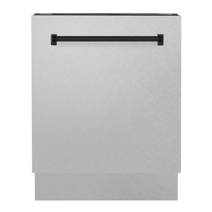 ZLINE Autograph Series 24 inch Tall Dishwasher in Stainless Steel with Champagne Bronze Handle (DWVZ-304-24-CB)