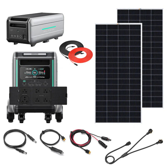 Zendure | SuperBase V4600 3600W 120/240V Power Station Kit | 9.2kWh Battery Storage | Off-Grid Solar Kit