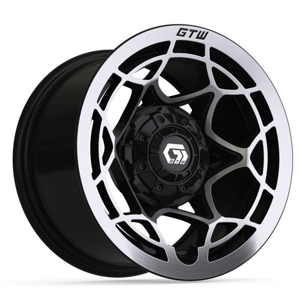 GTW 12" Nexus Gloss Black with Silver Face Wheel