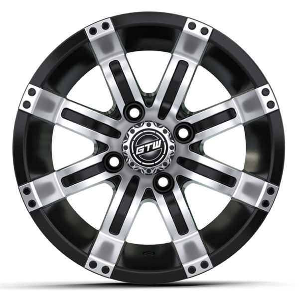 GTW 10" Tempest Black with Machined Accents Wheel