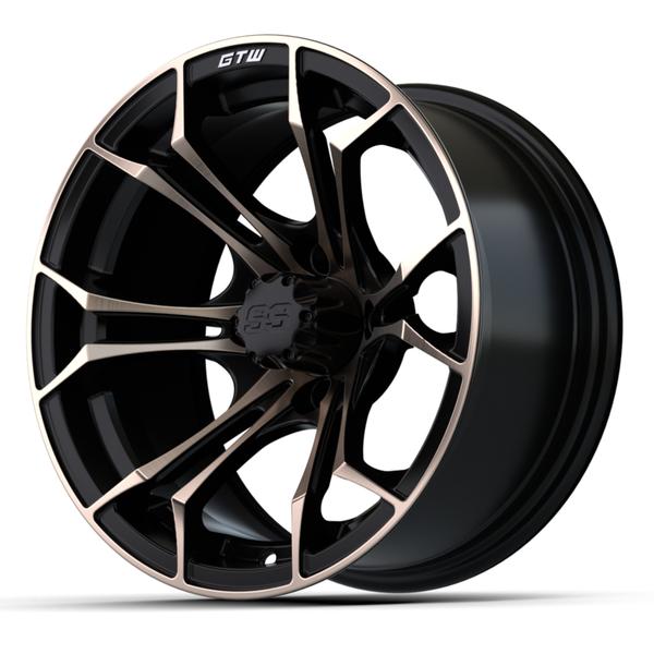 GTW 14" Spyder Matte Black with Bronze Accents Wheel