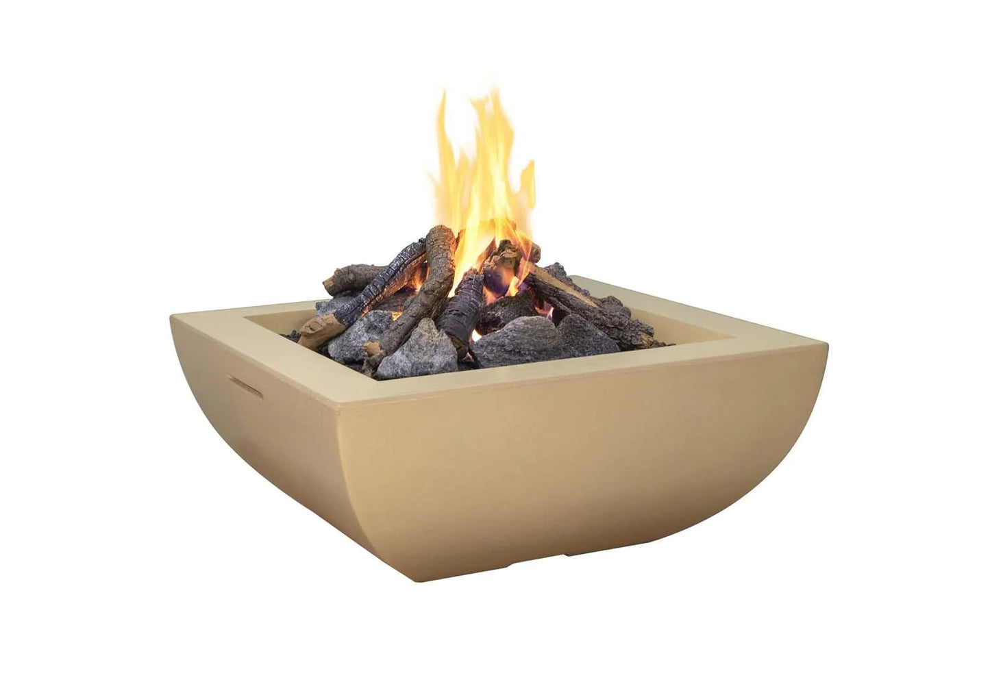 American Fyre Designs Bordeaux Square Fire Bowl Fire Pit