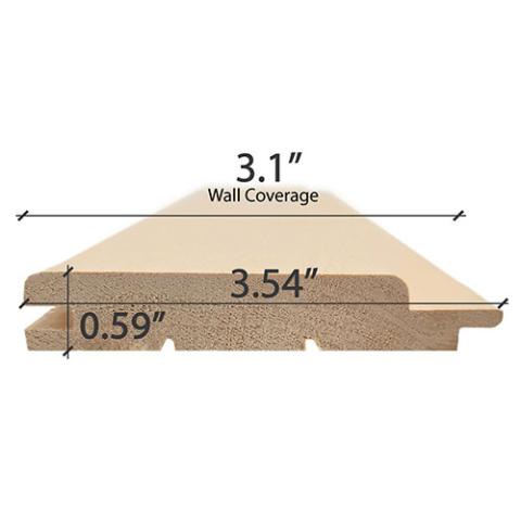 Prosaunas Alder 1x4 T&G STP Sauna Wood