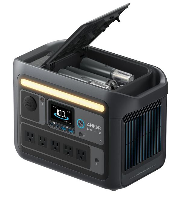 Anker SOLIX C800X Portable Power Station - With Anker 100W Solar Panel