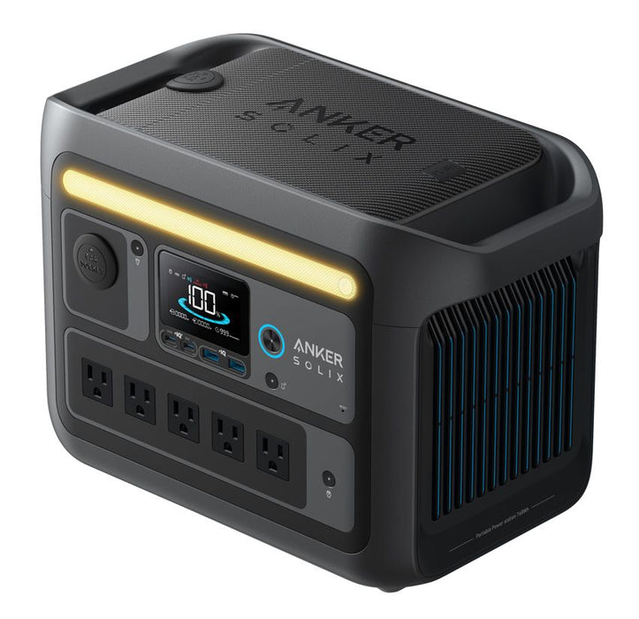 Anker SOLIX C800X Portable Power Station - With Anker 100W Solar Panel