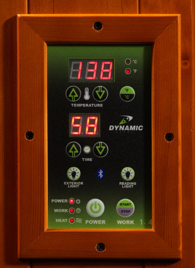 Dynamic Sauna "Venice" 2-Person Low EMF Far Infrared Indoor Sauna (DYN-6210-01)