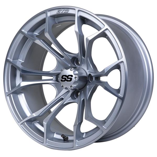 GTW 14" Spyder Matte Silver with Machined Accents Wheel