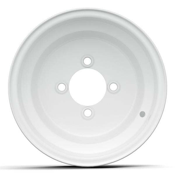 GTW 10x7 White Steel Wheel (3:4 Offset)