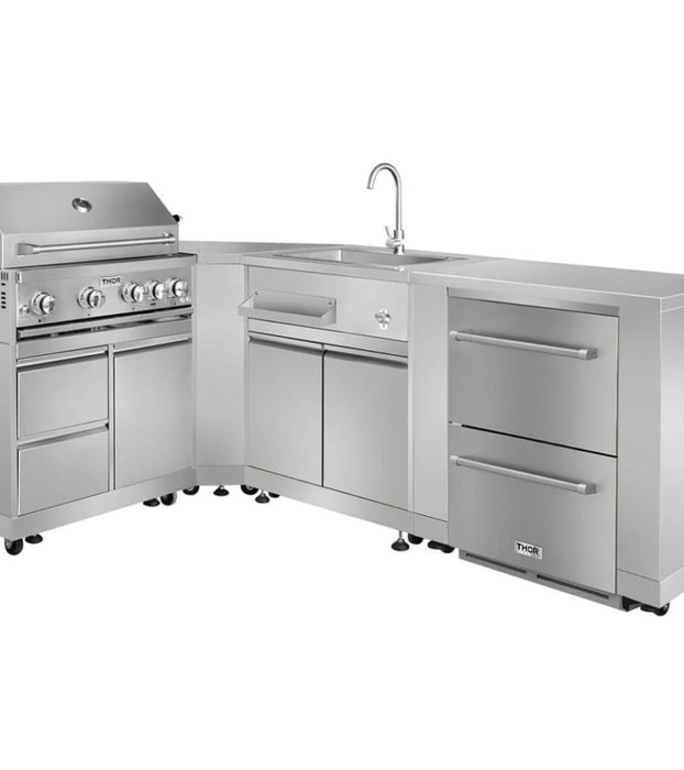 Thor Kitchen 35" Outdoor Kitchen Refrigerator Cabinet in Stainless Steel (MK02SS304)