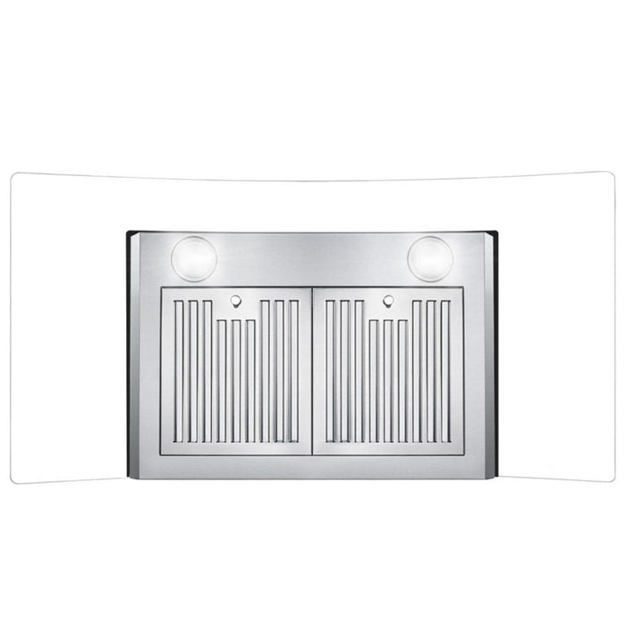 Cosmo 36" 380 CFM Convertible Wall Mount Range Hood with Glass Canopy and Digital Touch Controls (COS-668AS900)