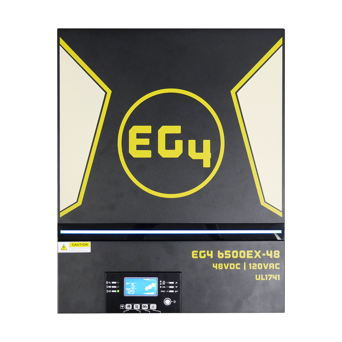 New EG4 6.5kW Off-Grid  Inverter | 6500EX 48v | 6500W Output | 8000W PV Input | 500V VOC Input | All in One Solar Inverter
