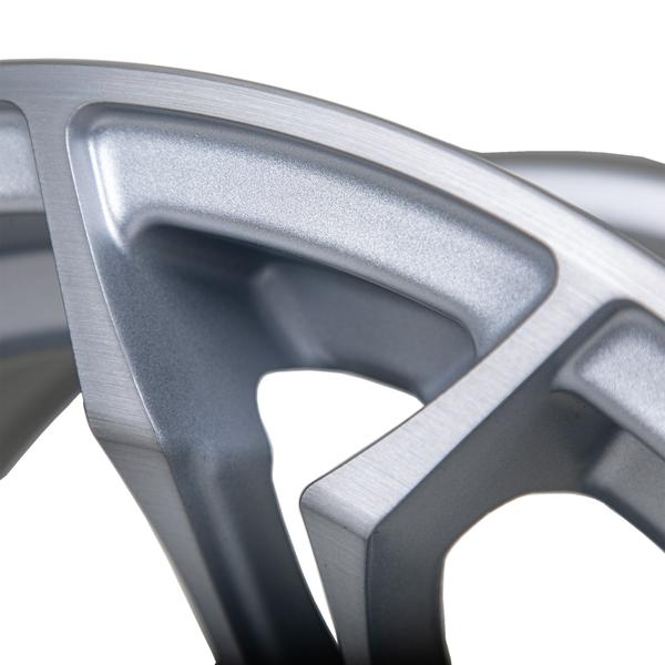 GTW 12" Spyder Matte Silver with Machined Accents Wheel