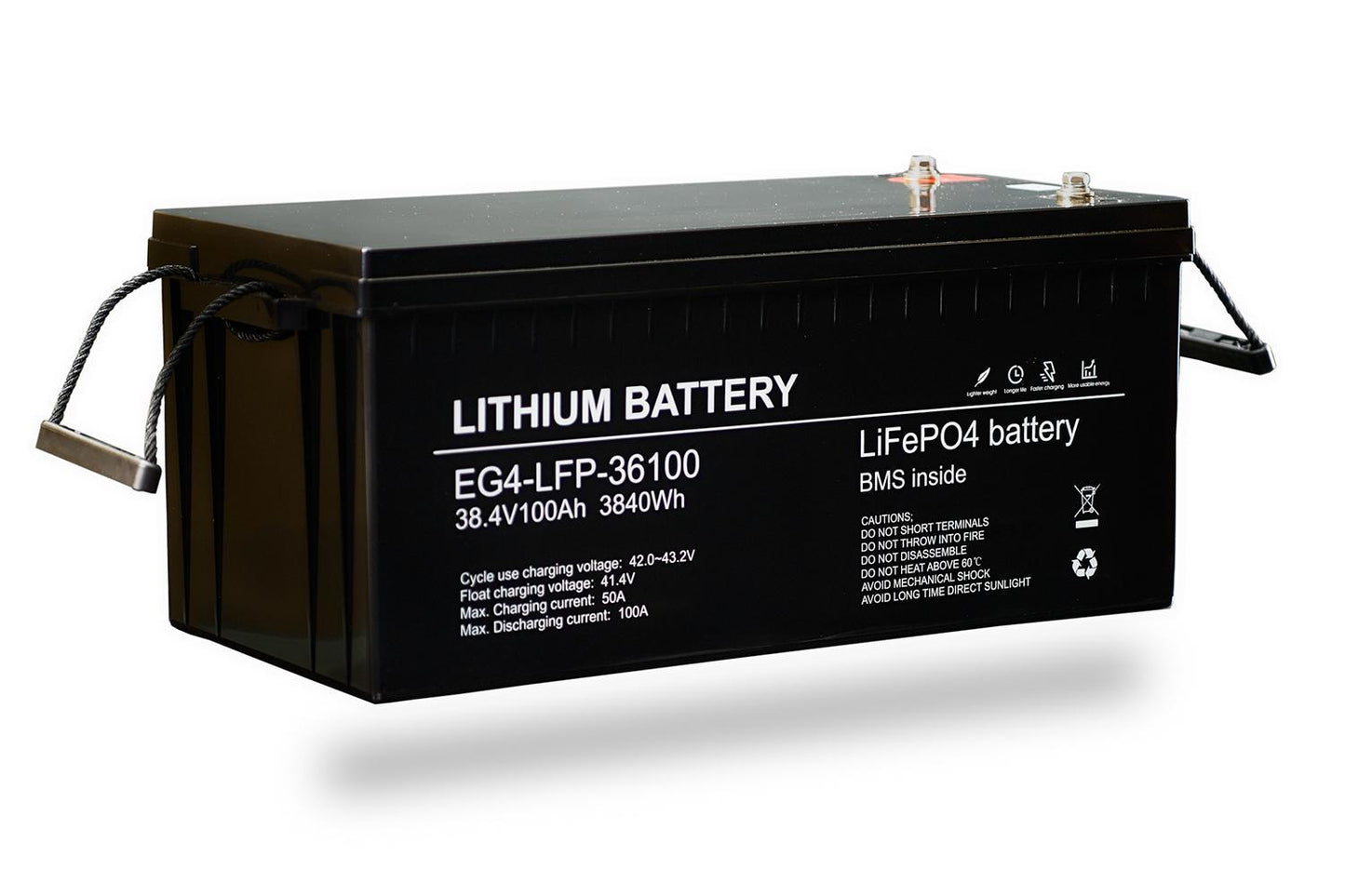 EG4 WP Waterproof Lithium Battery | 36V 100AH | Bluetooth | Trolling Motor Battery