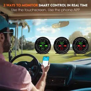 Cloudenergy 48V (51.2V) 105Ah LiFePO4 Golf Cart Battery — Circular display MOD