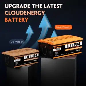 Cloudenergy 48V (51.2V) 105Ah LiFePO4 Golf Cart Battery — Circular display MOD