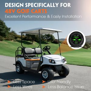Cloudenergy 48V 120Ah LiFePO4 Deep Cycle Golf Cart Lithium Battery - Cube Design