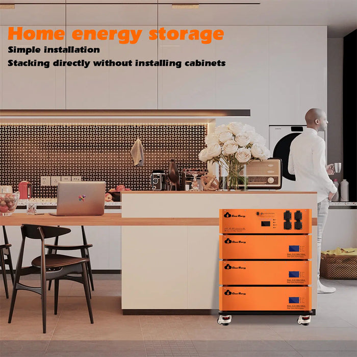 Cloudenergy 48V 150Ah Stackable LiFePO4 Deep Cycle Rechargeable Battery (DD48V-150Ah-Stackable)