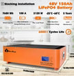 Cloudenergy 48V 150Ah Stackable LiFePO4 Battery with 6kw Inverter 60A MTTP ( Battery+Inverter)