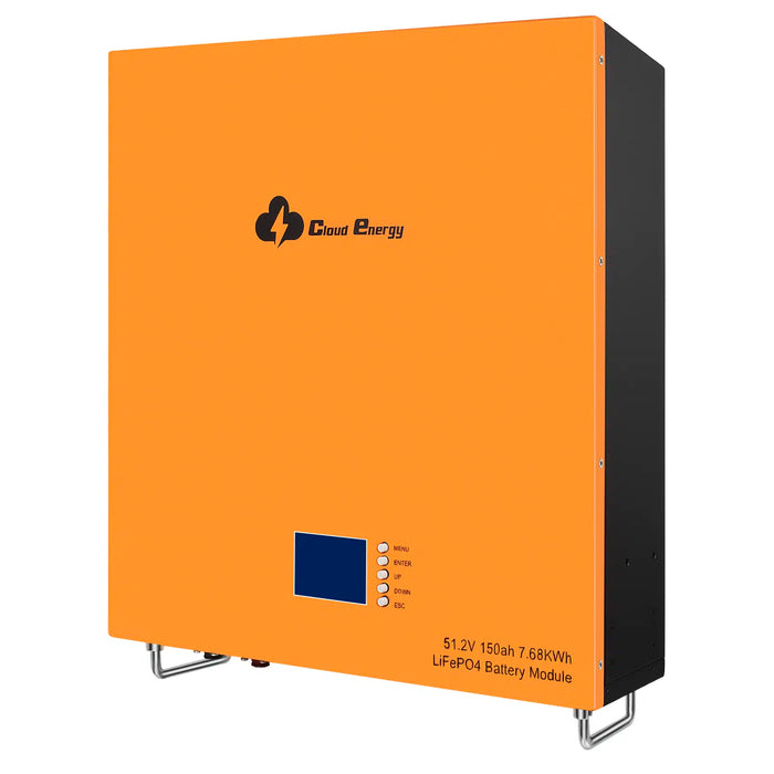 Cloudenergy 48V 150Ah LiFePO4 Li-ion battery (CL48V-150Ah-Wall)